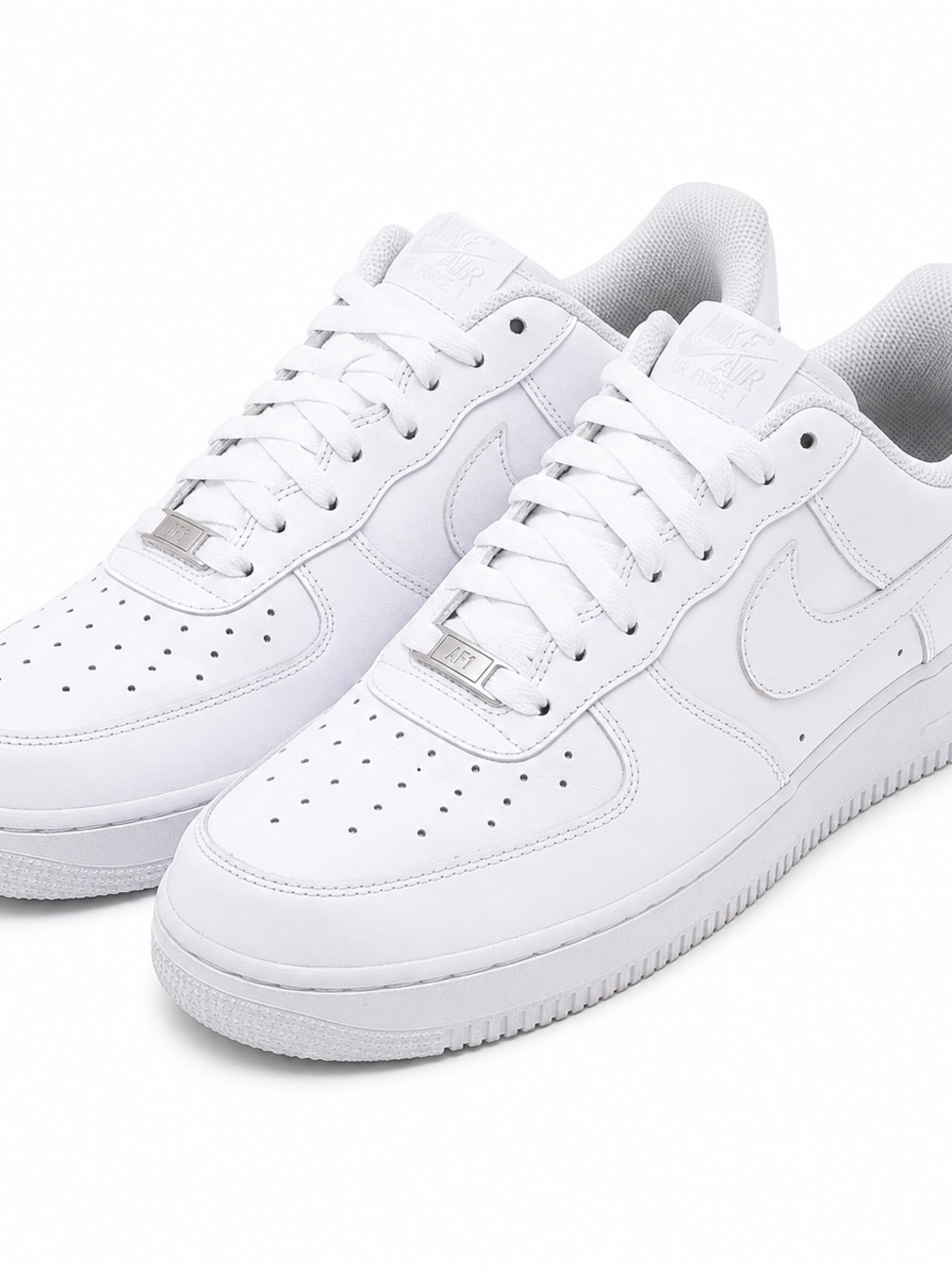 Nike Air Force 1 Low Triple White Sneakers Men’s Size 11.5 Leather Casual Shoes
